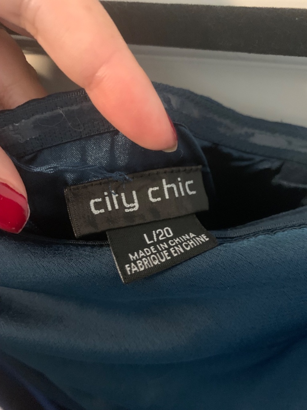 City Chic Forbidden Love Poseidon Blue Off-Shoulder Formal Maxi Gown 20 - Picture 8 of 13